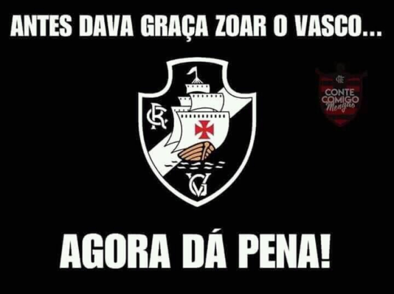 Internautas tiram sarro do Vasco na zona de rebaixamento