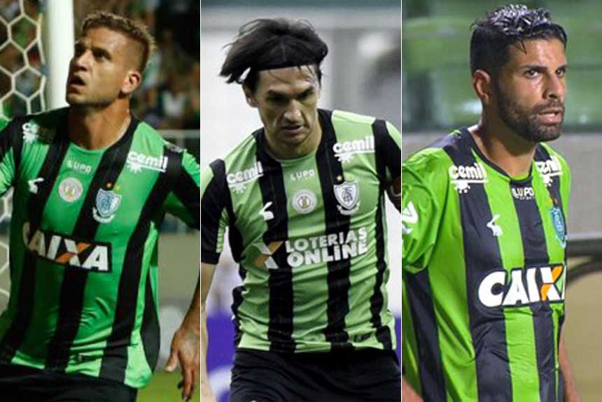 América-MG: Rafael Moura / Matheus Ferraz/ Gerson Magrão