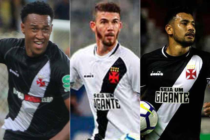 Vasco: Fabrício/ Luiz Gustavo/Andrés Ríos