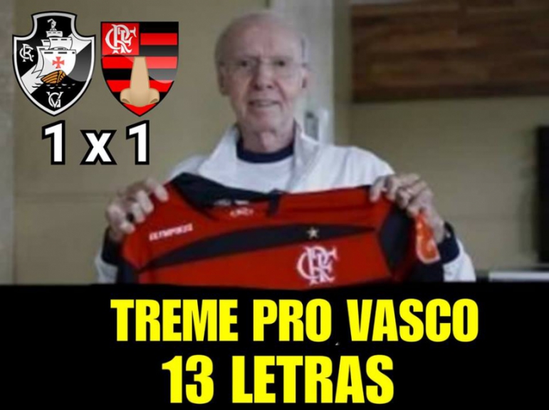 Os memes do empate entre Vasco e Flamengo em Brasília