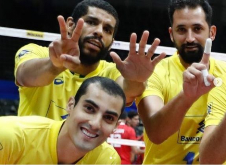 Jogadores de vôlei