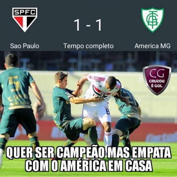 Memes: São Paulo 1 x 1 América-MG