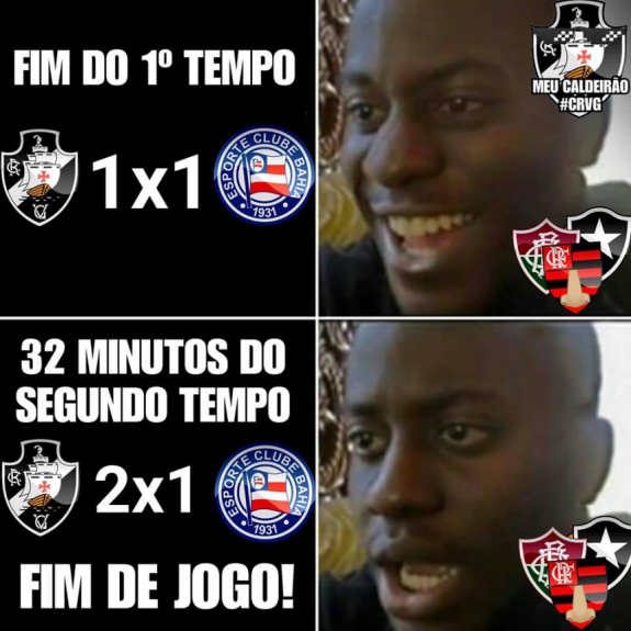 Memes: Vasco 2 x 1 Bahia
