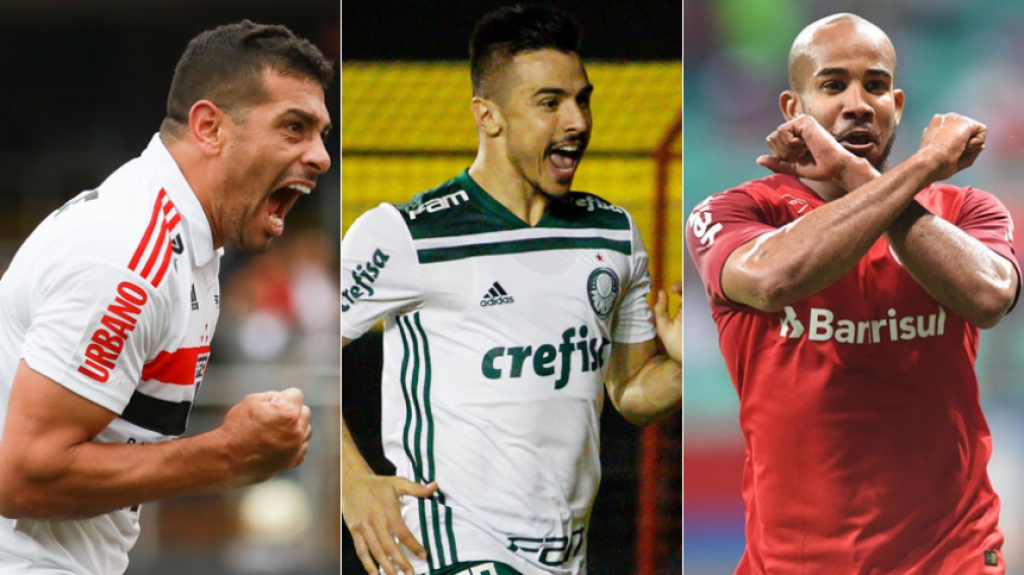 Montagem Diego Souza, Willian e Patrick