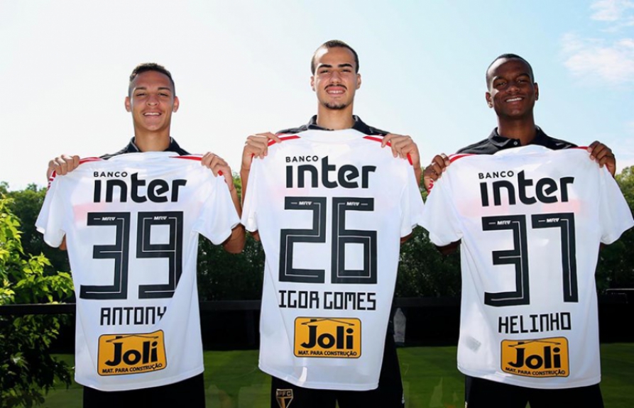 Antony, Igor Gomes e Helinho