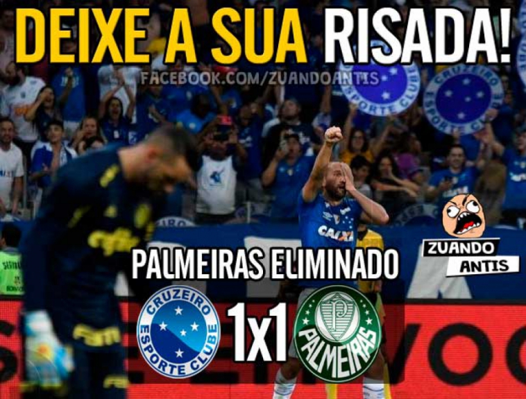 Web não perdoa eliminação do Verdão