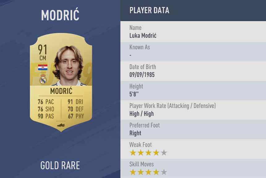 4 - Modric fifa 07