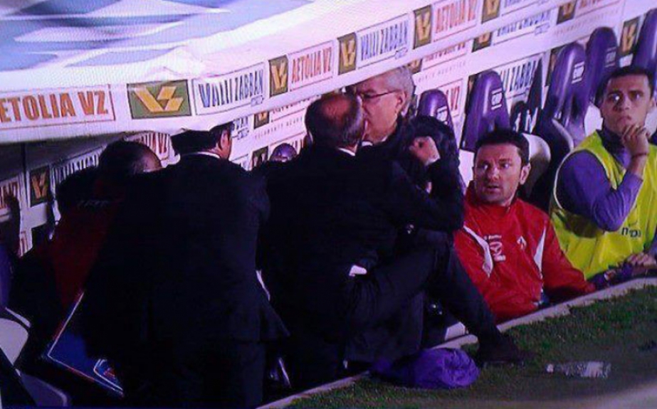 Delio Rossi dando um soco em Adam Ljajic - Fiorentina (2012)