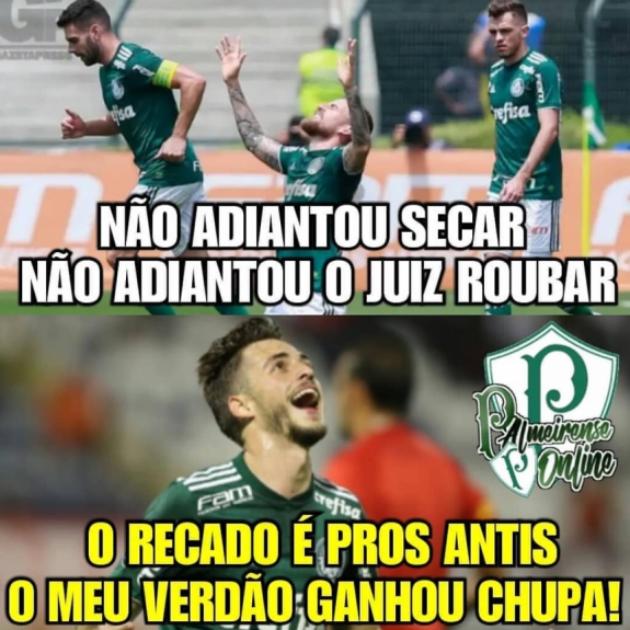 Torcida do Verdão repercute vitória sobre o Cruzeiro