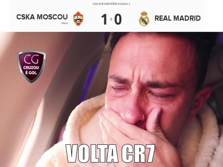Os melhores memes de CSKA 1 x 0 Real Madrid