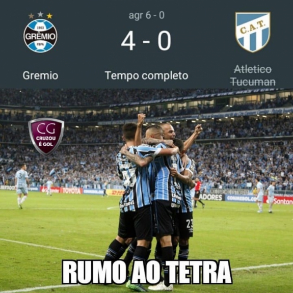 Gremistas tiram onda com vaga às semifinais da Libertadores