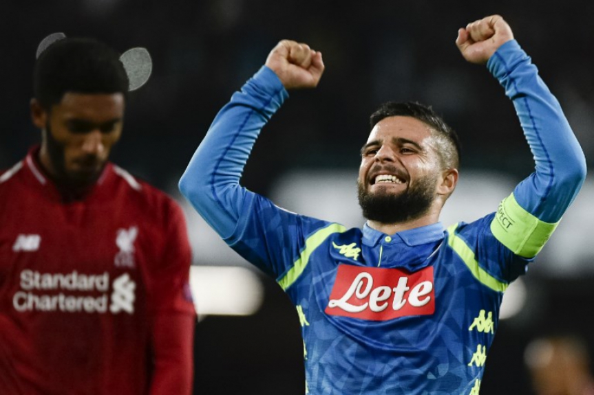 Napoli x Liverpool - Insigne
