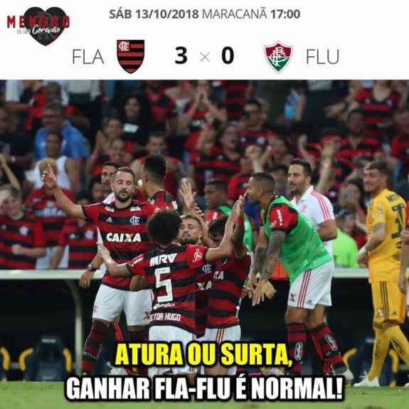 Os melhores memes da vitória do Flamengo sobre o Fluminense