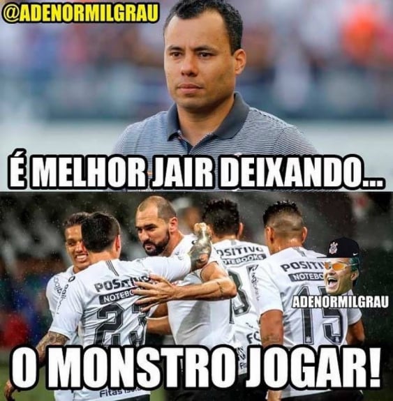 Torcedores do Corinthians brincam com gols decisivos de Danilo