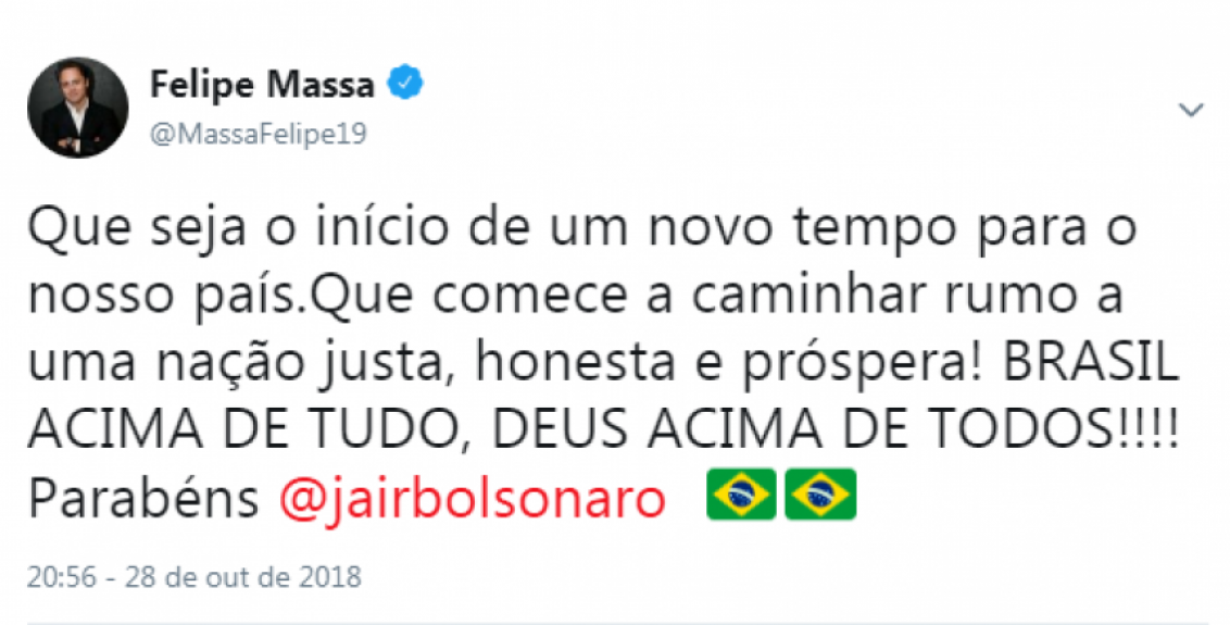 Felipe Massa - Jair Bolsonaro