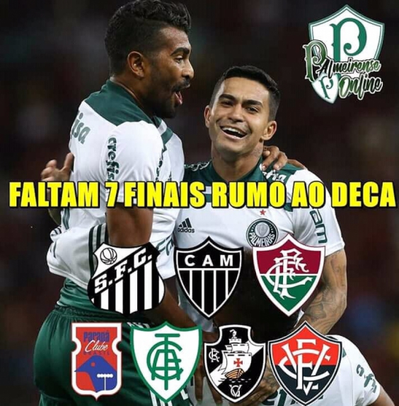 Memes mostram empolgação da torcida do Palmeiras