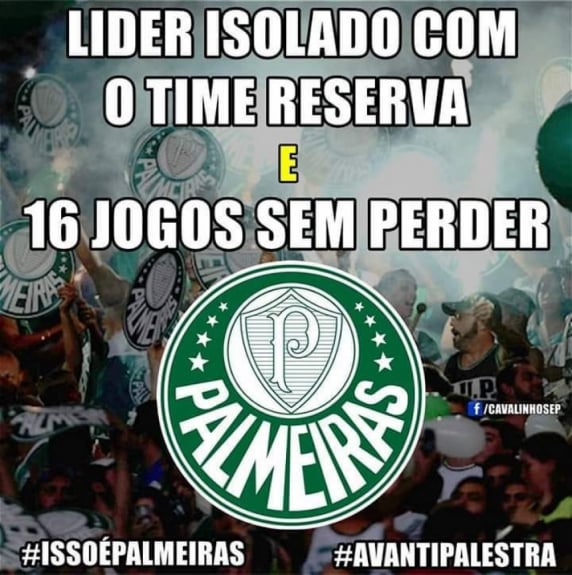 Memes mostram empolgação da torcida do Palmeiras