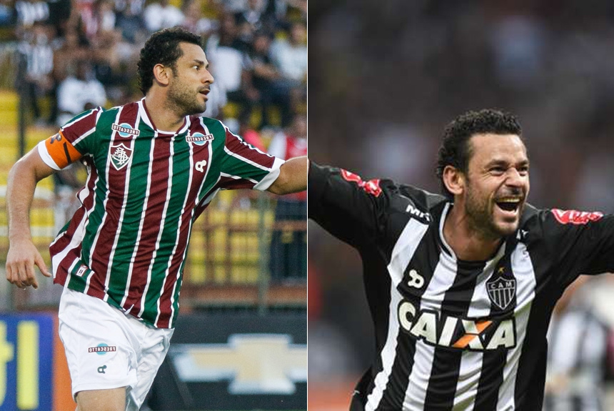 Montagem - Fred no Fluminense x Atlético-MG - 2016
