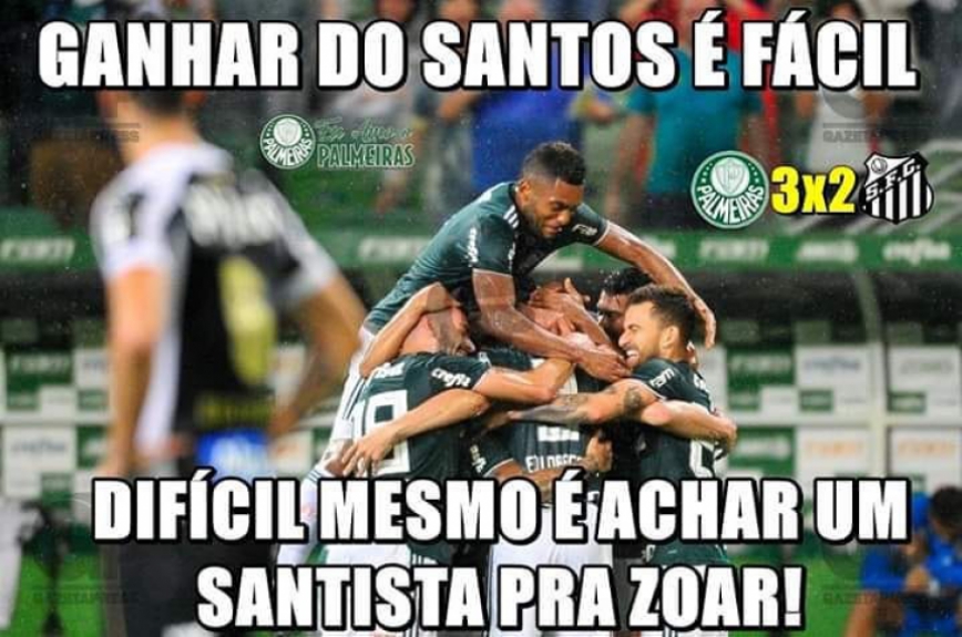 Memes: Palmeiras 3 x 2 Santos