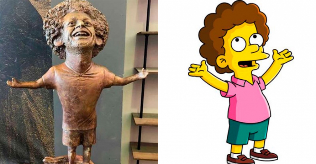 Memes brincam com estátua de Mohamed Salah