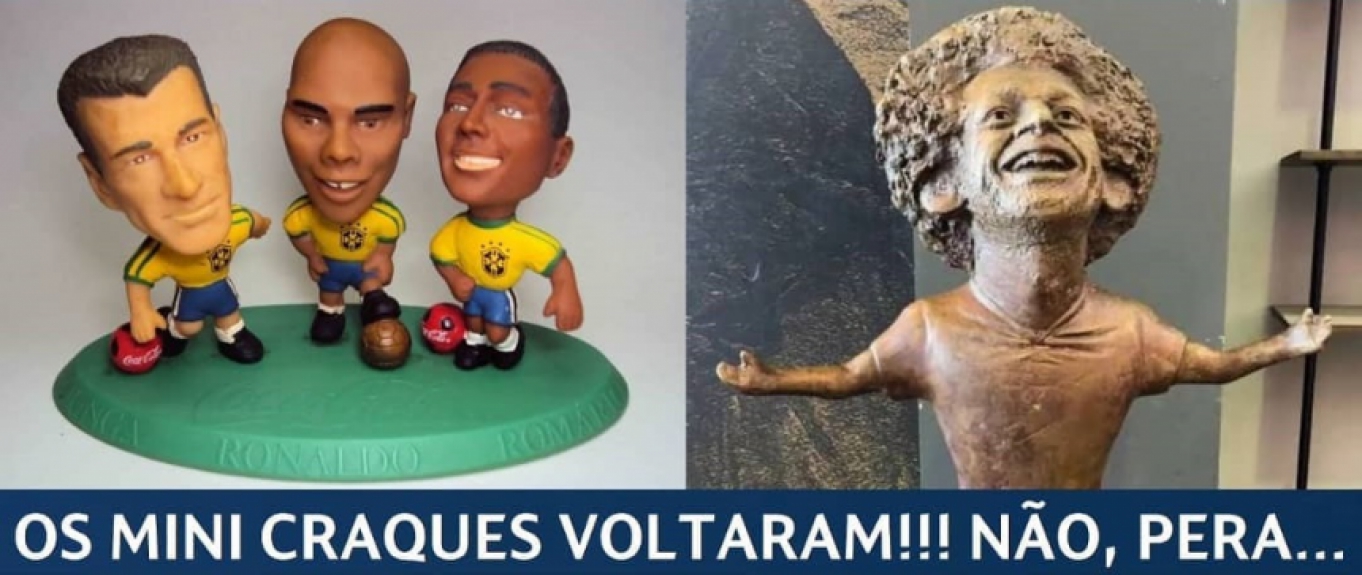 Memes brincam com estátua de Mohamed Salah