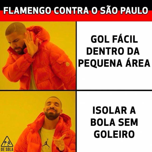 Memes brincam com gols perdidos pelo Flamengo nas partidas contra Palmeiras e São Paulo