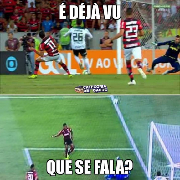 Memes brincam com gols perdidos pelo Flamengo nas partidas contra Palmeiras e São Paulo
