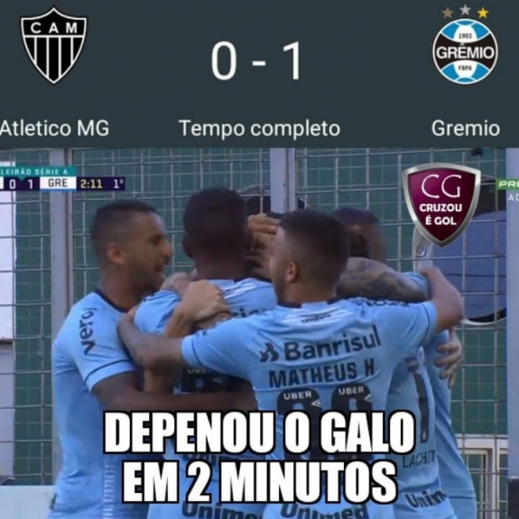 Memes: Atlético-MG 0 x 1 Grêmio
