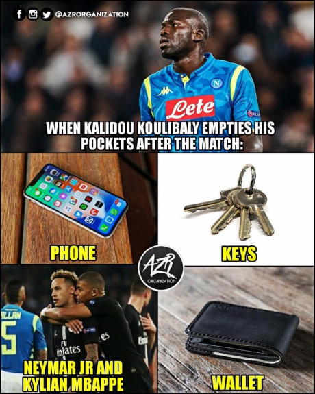 Memes da Champions: Napoli 1 x 1 PSG