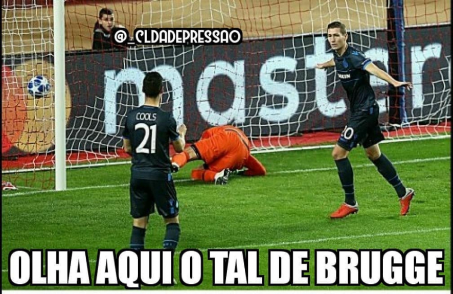 Memes da Champions: Monaco 0 x 4 Club Brugge