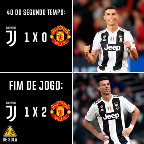 Memes da Champions: Juventus 1 x 2 Manchester United