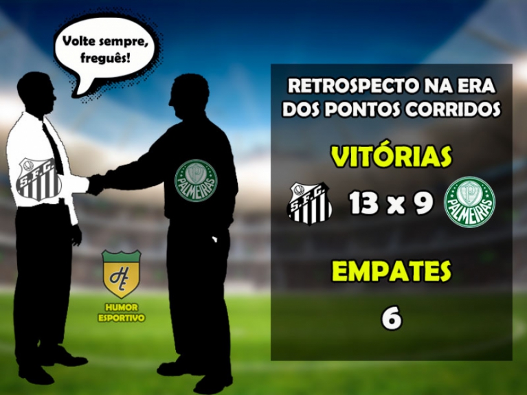 Santos x Palmeiras: o retrospecto na era dos pontos corridos do Brasileirão