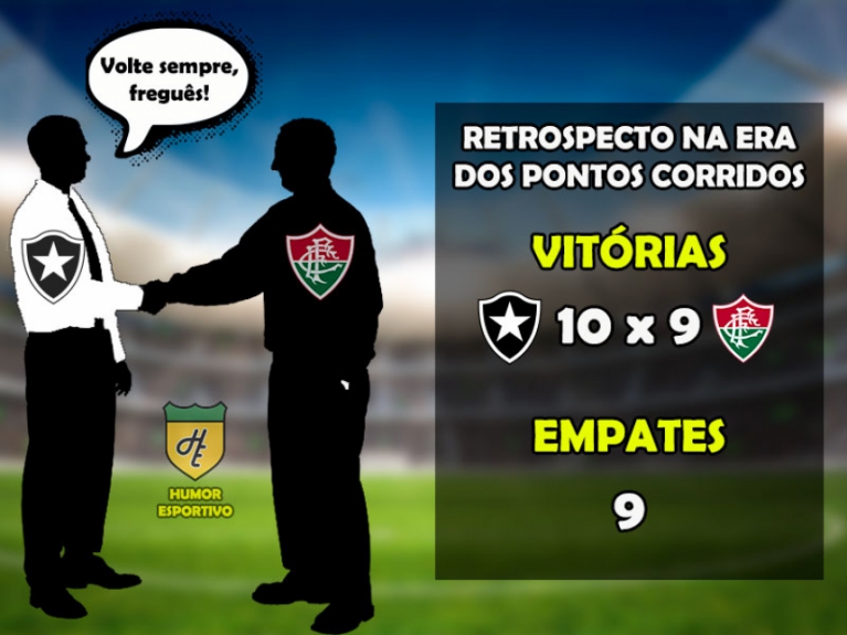 Botafogo x Fluminense: o retrospecto na era dos pontos corridos do Brasileirão