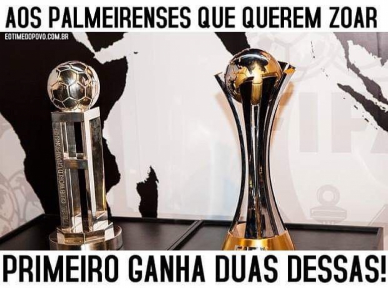 Penhora da taça do Mundial de 2012 do Cointhians rende memes