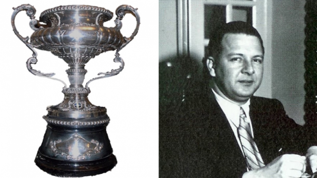 Montagem - Torneio Octogonal Rivadavia Corrêa Meyer (disputada em 1953) ao lado de Rivadavia Corrêa Meyer
