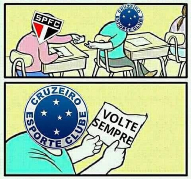 Os melhores memes da vitória do São Paulo sobre o Cruzeiro