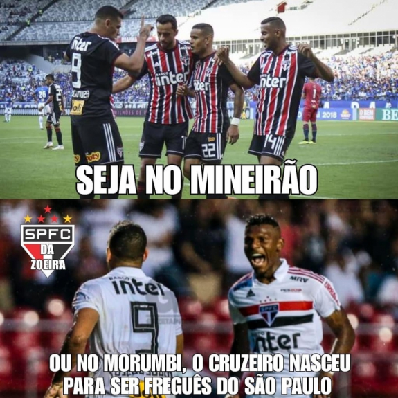 Os melhores memes da vitória do São Paulo sobre o Cruzeiro