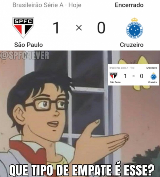 Os melhores memes da vitória do São Paulo sobre o Cruzeiro