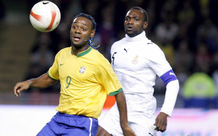 Amistoso Internacional (Suécia) Brasil 1 x 0 Gana - 27 de março de 2007 Vágner Love marcou o gol da Seleção