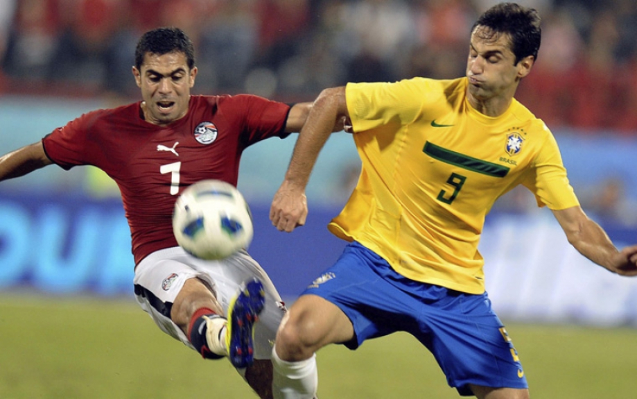 Amistoso Internacional (Qatar) Brasil 2 x 0 Egito - 14 de novembro de 2011 Jonas (2) marcou os gols da Seleções