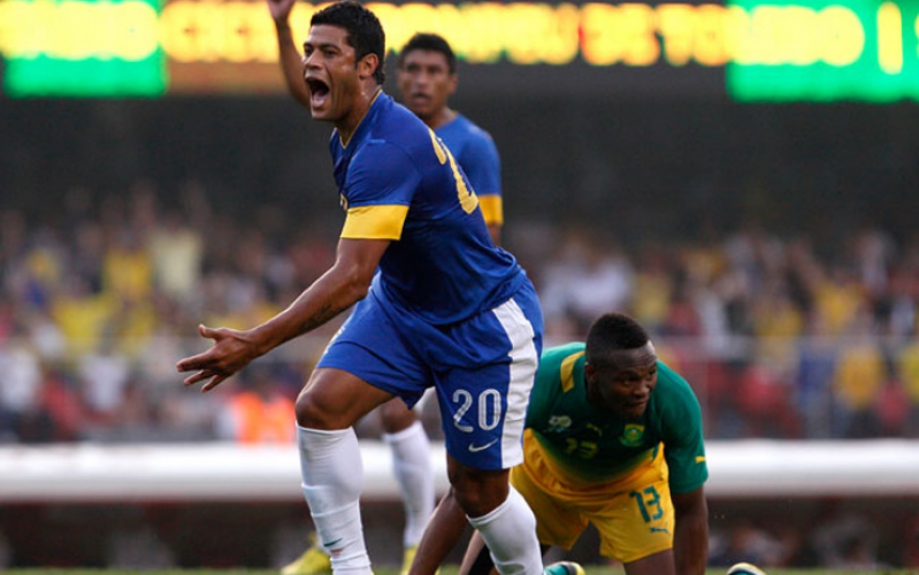 Amistoso Internacional (Morumbi) Brasil 1 x 0 África do Sul - 7 de setembro de 2012 Hulk marcou o gol da Seleção