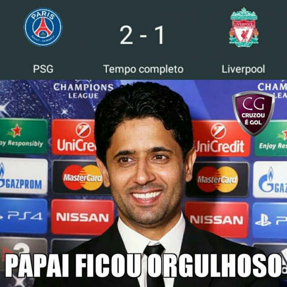 PSG 2 x 1 Liverpool