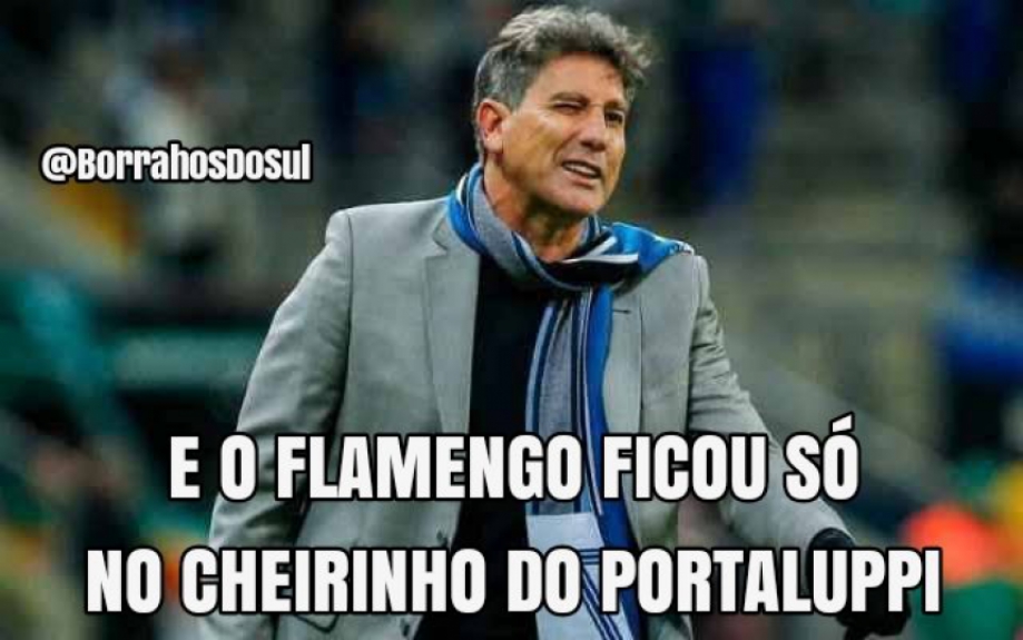 Permanência de Renato Portaluppi no Grêmio rende piadas com Flamengo