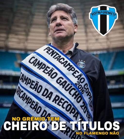 Permanência de Renato Portaluppi no Grêmio rende piadas com Flamengo