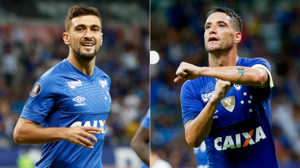 Montagem Arrascaeta/Thiago Neves (Cruzeiro)