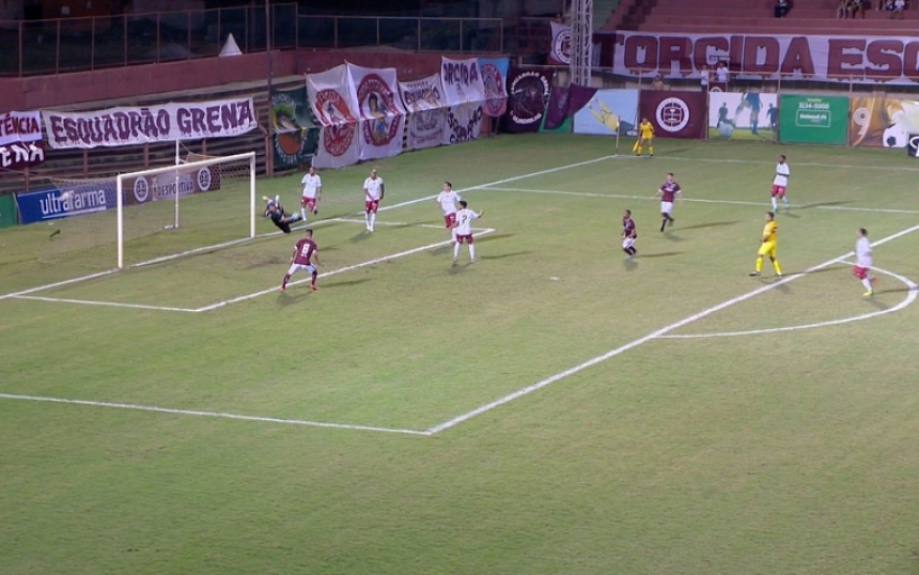 25/6/2017 - Portuguesa 0x1 Desportiva (foto do jogo da equipe eliminada da Série D)