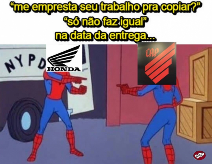 Internautas zoam novo escudo do Furacão
