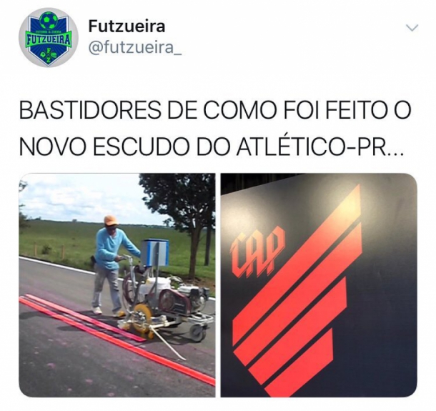Internautas zoam novo escudo do Furacão