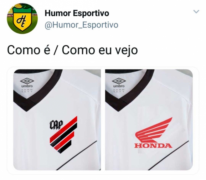Internautas zoam novo escudo do Furacão
