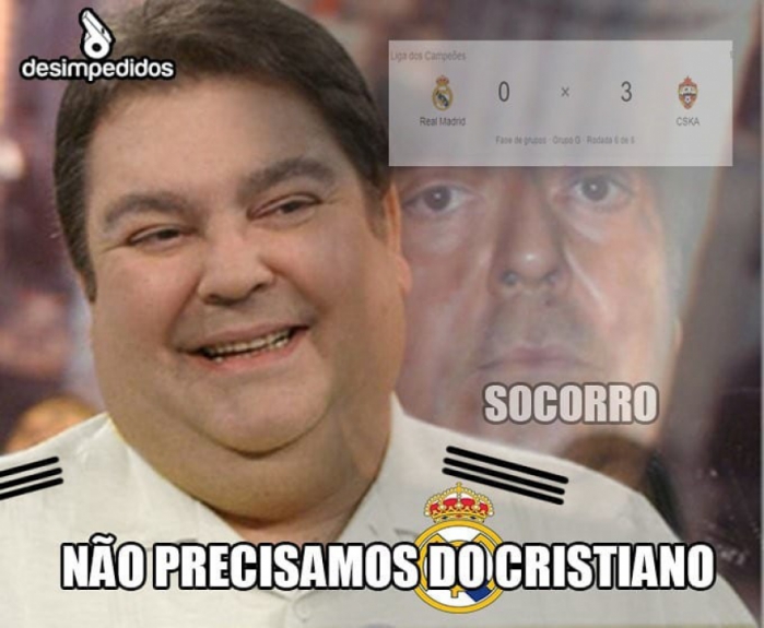 Champions League: os memes de CSKA 0 x 3 Real Madrid